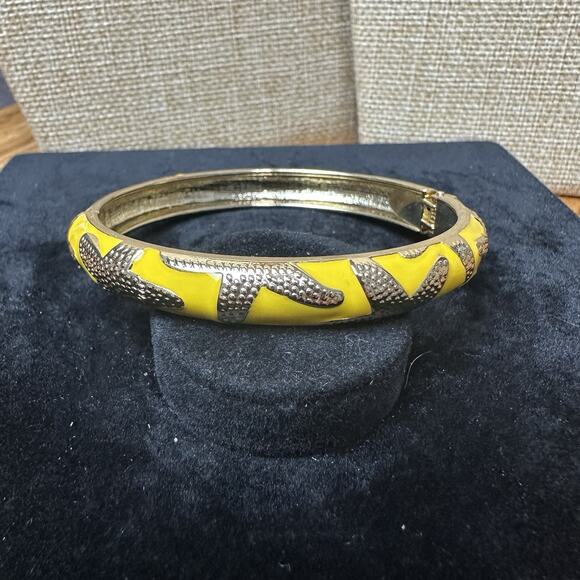 Sequin Nordstrom Multicolor Gold Tone Statement Enamel Bangle Bracelet # 351 - Picture 1 of 3